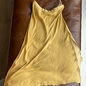 Free people satin midi skirt